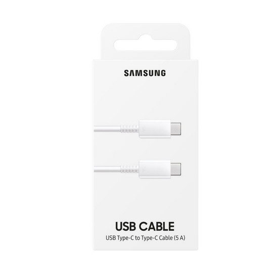SAMSUNG Cable USB-C vers USB-C, 5A, 1m Blanc