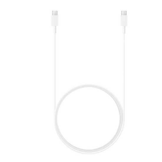 SAMSUNG Cable USB-C vers USB-C, 3A, 1,8m Blanc