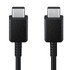 SAMSUNG Cable USB-C vers USB-C, 3A, 1,8m Noir