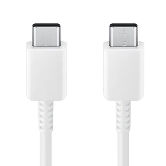 SAMSUNG Cable USB-C vers USB-C, 5A, 1,8m Blanc