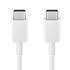 SAMSUNG Cable USB-C vers USB-C, 5A, 1,8m Blanc