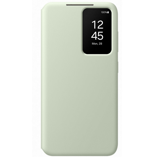 Galaxy S24 Case - Smart View Wallet Case Light Green