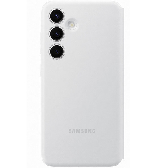 Galaxy S24 Case - Smart View Wallet Case White
