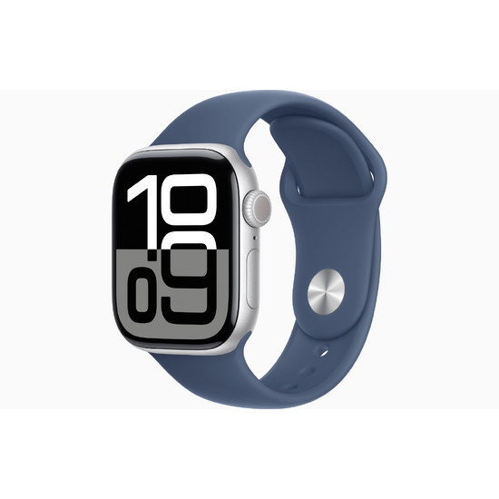 Watch Series 10 GPS 42mm Silver AC, Denim Sport Band - S/M