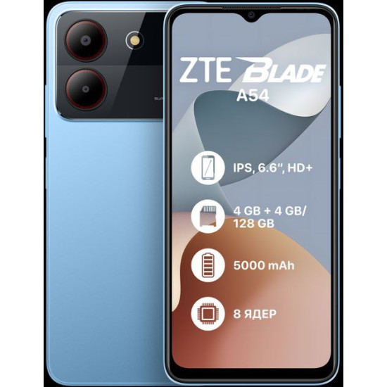 ZTE BLADE A54 4G 4/128GB Bleu