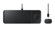 Chargeur sans-fil trio avec charge rapide ( avec cable USB-C) Noir